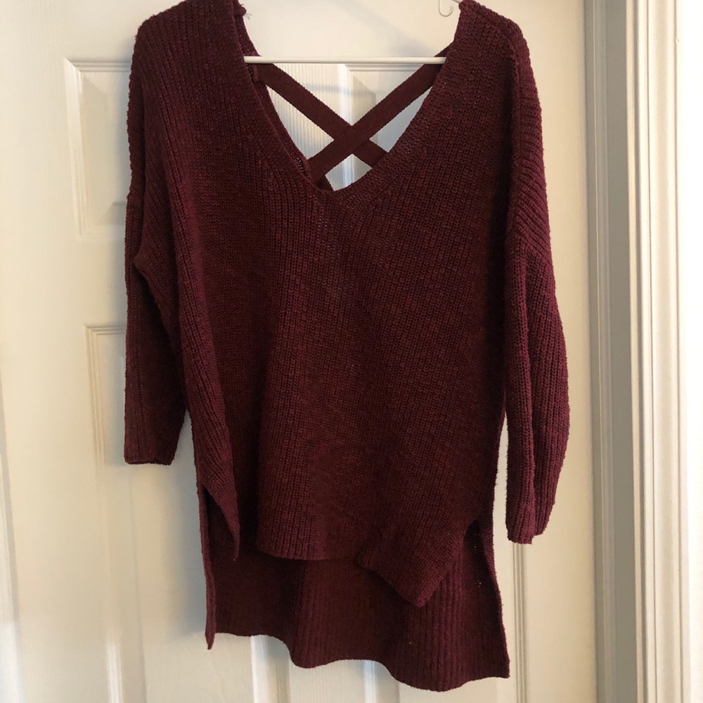 Express burgundy sweater. Size medium!